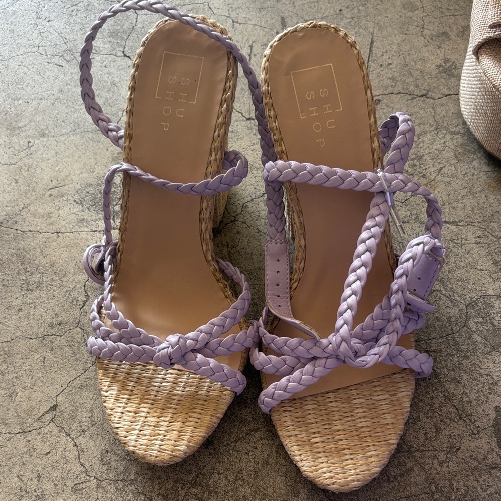 ShuShop Women's Lavender Braided Espadrilles